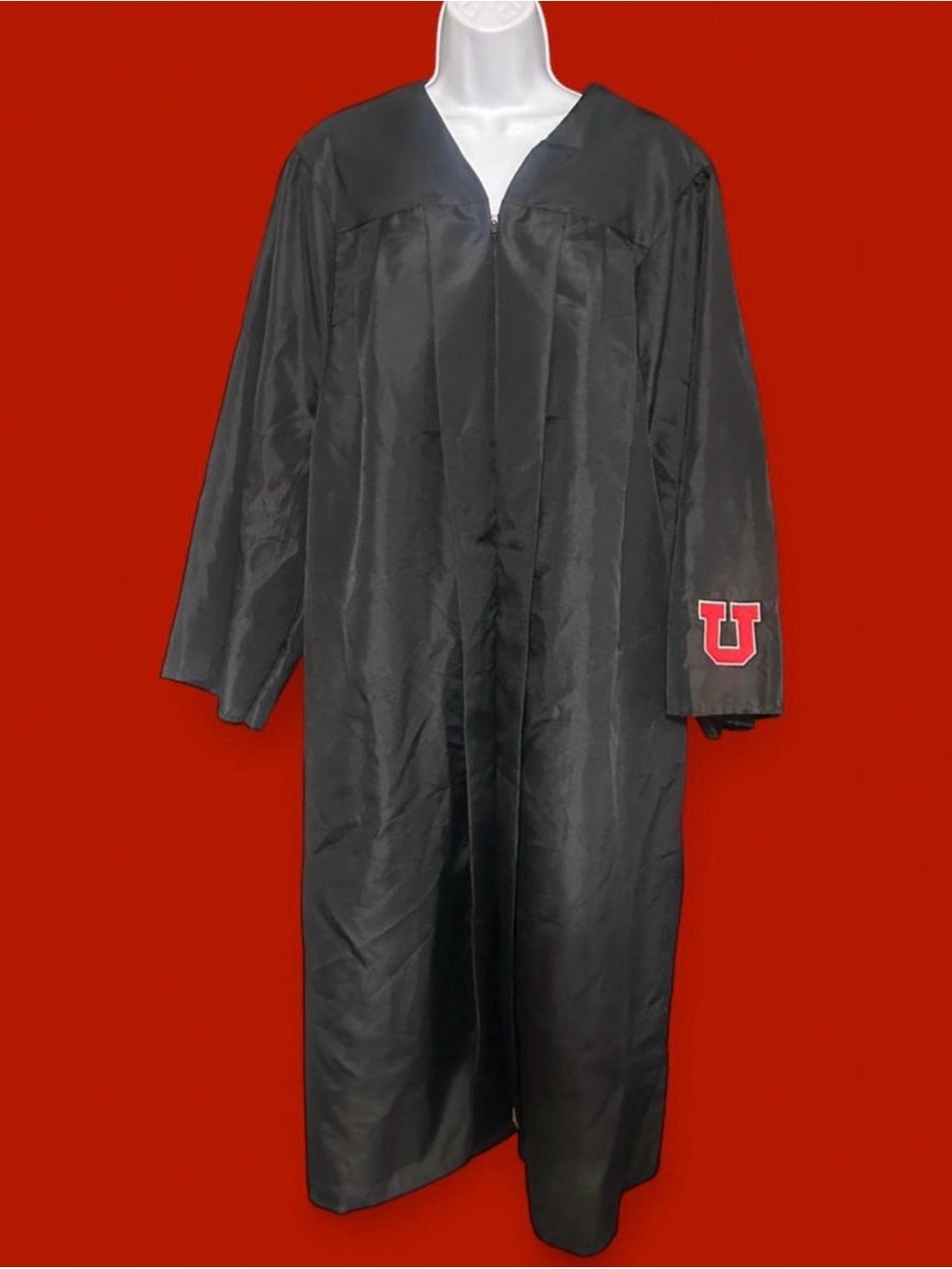 Black University Graduation Gown Size 5’4” - 5’6”